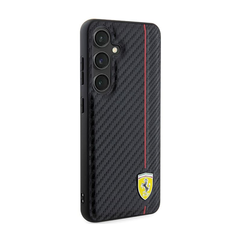 Ferrari Carbon Printed Line - Case for Samsung Galaxy S24 (black) 4