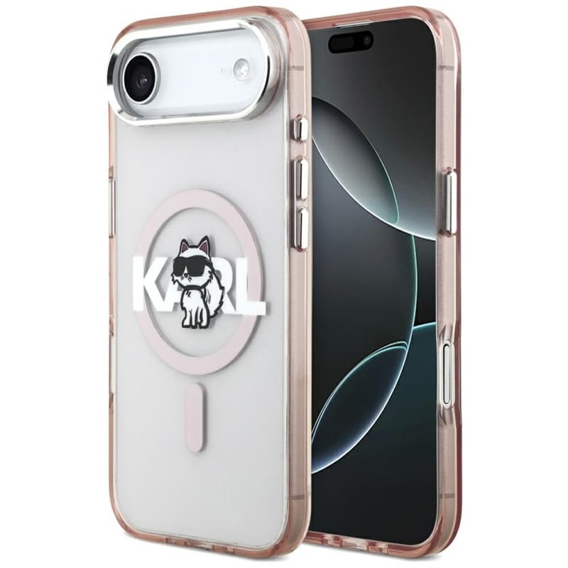 Karl Lagerfeld IML Choupette Sketch Logo MagSafe - Case iPhone Air (pink) 1