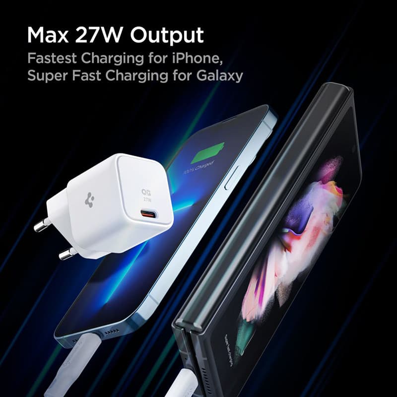 Spigen PE2103 ArcStation - USB-C PD 27W Power Charger (Black) 8