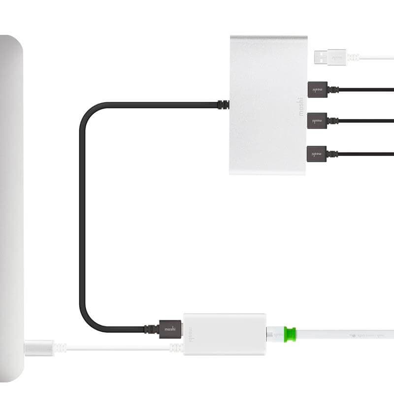 Moshi USB-C to Gigabit Ethernet Adapter (Silver) 6