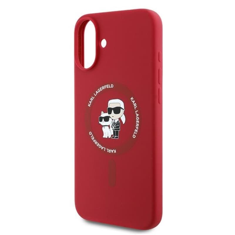 Karl Lagerfeld Silicone Karl & Choupette Ring MagSafe - Case iPhone 16 Plus (red) 6