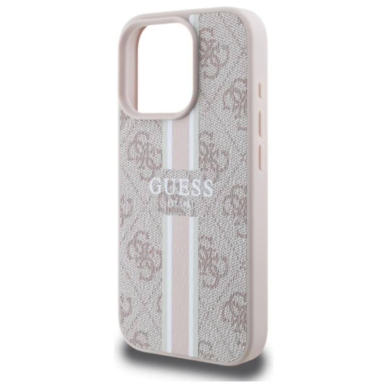 Guess 4G Printed Stripes MagSafe - Case for iPhone 16 Pro Max (pink) 6