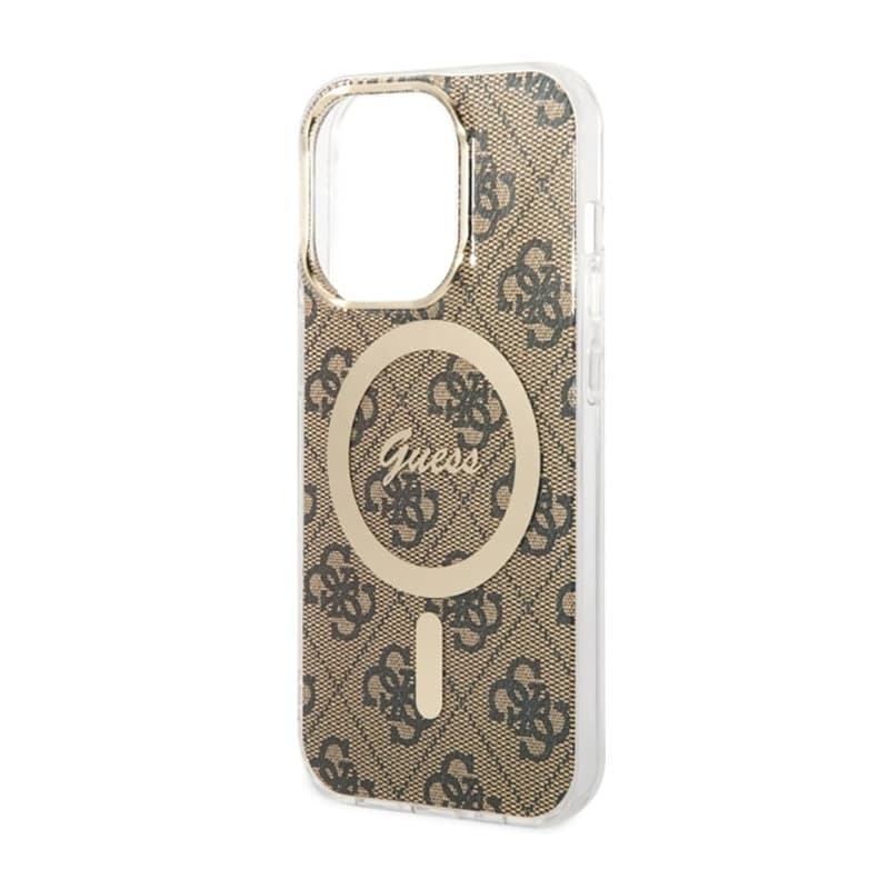 Guess 4G MagSafe - Case for iPhone 14 Pro (Brown) 5