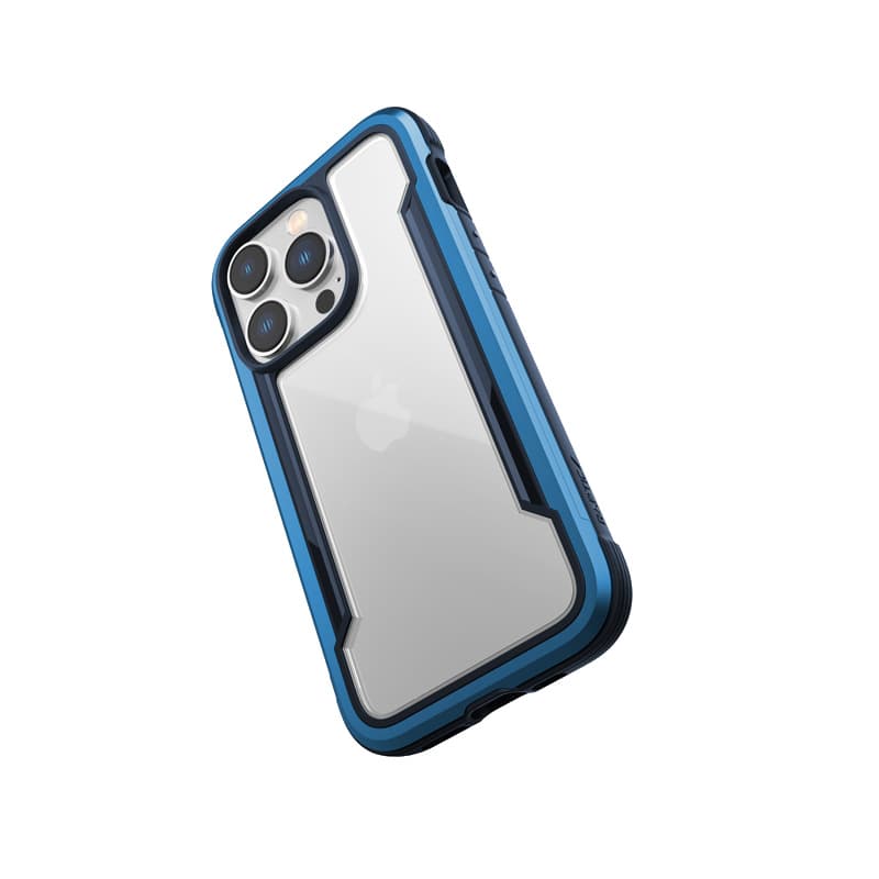 X-Doria Raptic Shield - Aluminum Case for iPhone 14 Pro (Drop-Tested 3m) (Marine Blue) 4