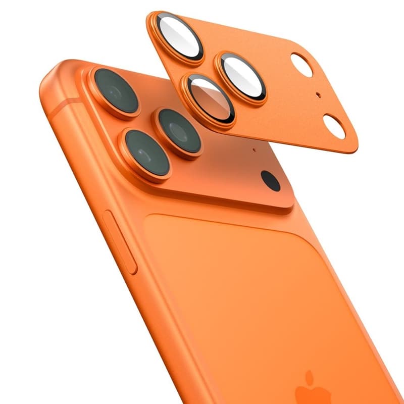 Spigen Optik Pro XL Glas.TR EZ Fit - iPhone 17 Pro Lens Protector (Orange) 3