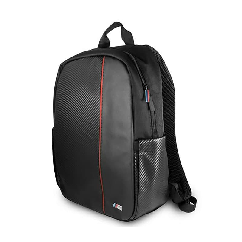 BMW Carbon Red Stripe - Notebook backpack 16" (Black) 2