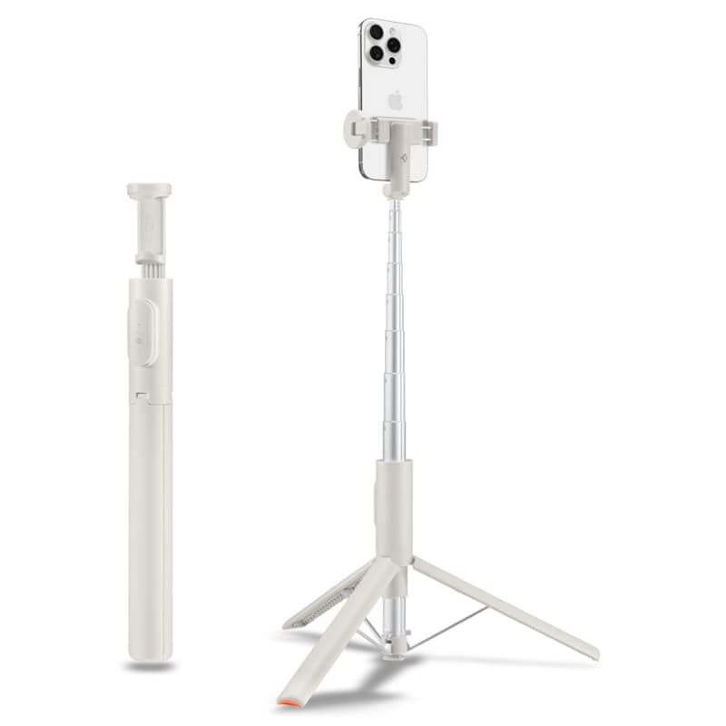 Spigen S541W Bluetooth Selfie Stick Tripod - Smartphone Tripod / Selfie Stick Holder (Dune Beige) 1