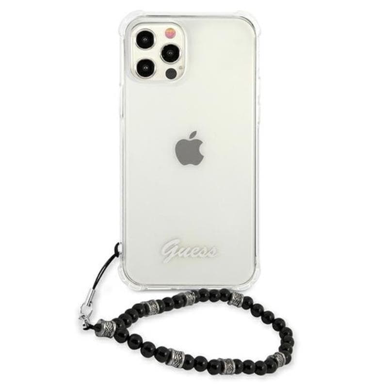 Guess Black Pearl Strap - Case iPhone 12 / iPhone 12 Pro (Clear) 3