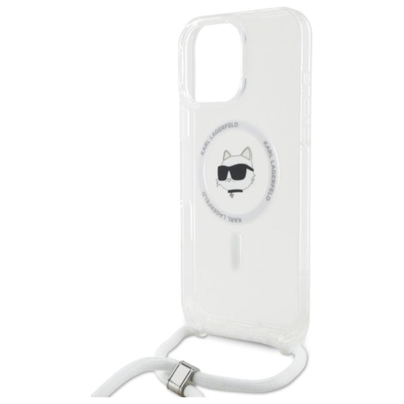Karl Lagerfeld IML Choupette Head & Cord MagSafe - Case for iPhone 16 Pro Max (transparent) 5