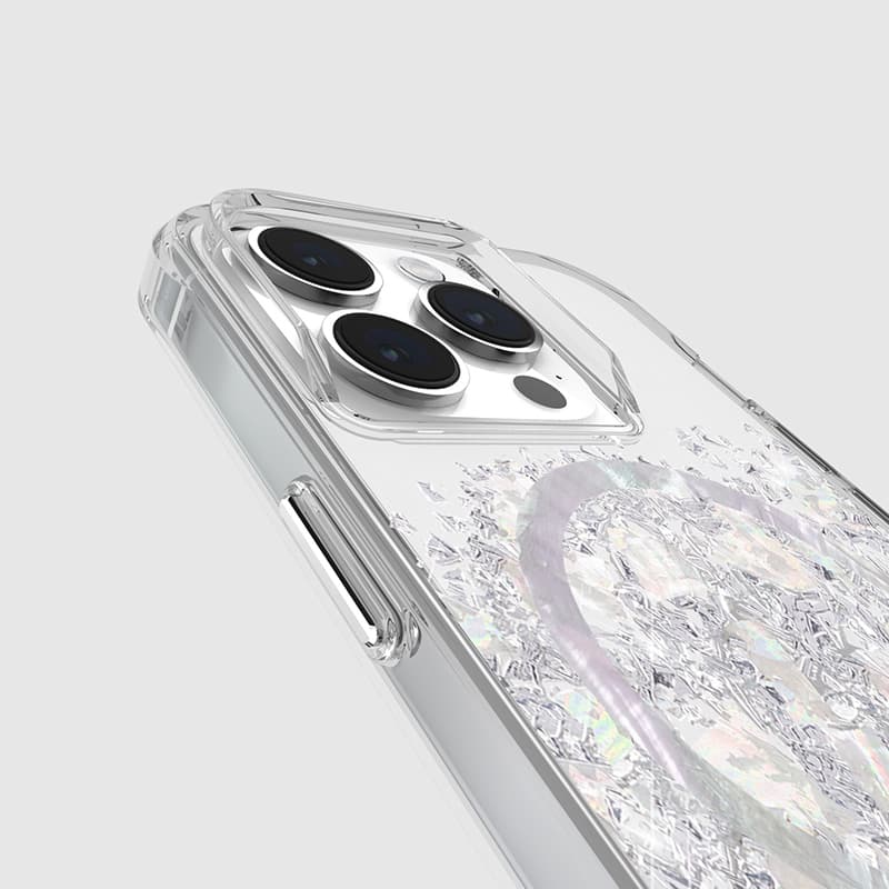 Case-Mate Karat MagSafe - iPhone 15 Pro Case with Mother of Pearl (A Touch of Pearl) 7