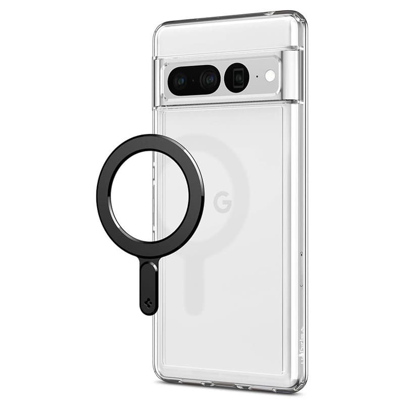 Spigen OneTap Ring Magnetic MagSafe Plate - Universal magnetic ring for case / smartphone (Black) 2