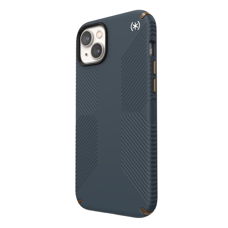 Speck Presidio2 Grip - Anti-slip iPhone 15 Plus / 14 Plus Case (Charcoal / Cool Bronze / Slate) 2