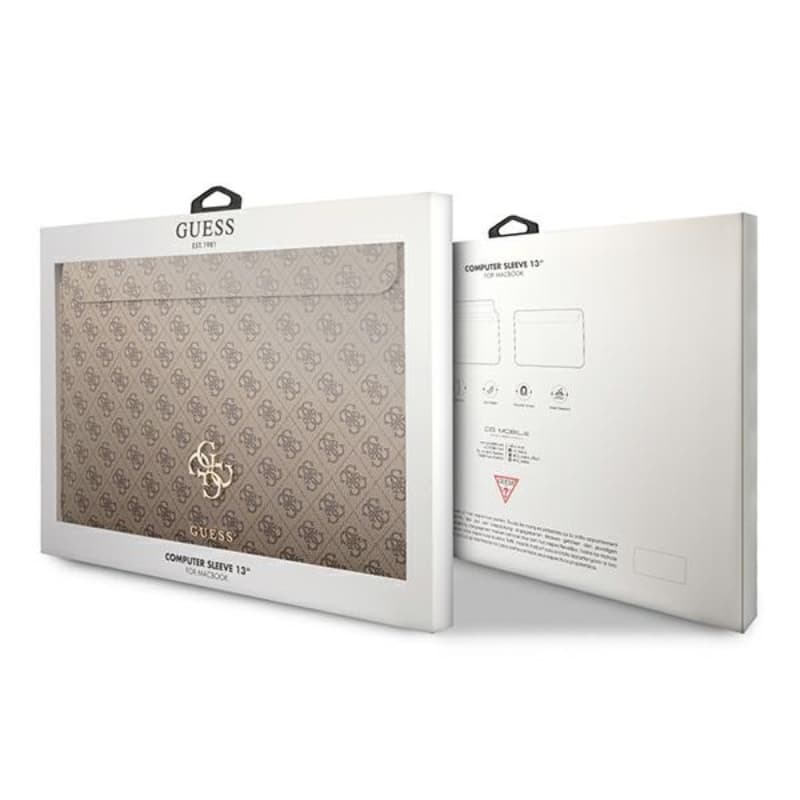 Guess 4G Big Metal Logo Computer Sleeve - Notebook case 13" (brown) 5