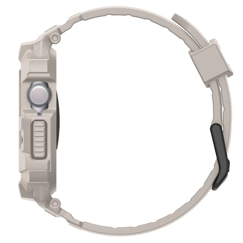 Spigen Rugged Armor Pro V2 – Strap with Case for Apple Watch 10/11 46mm (Dune Beige) 4