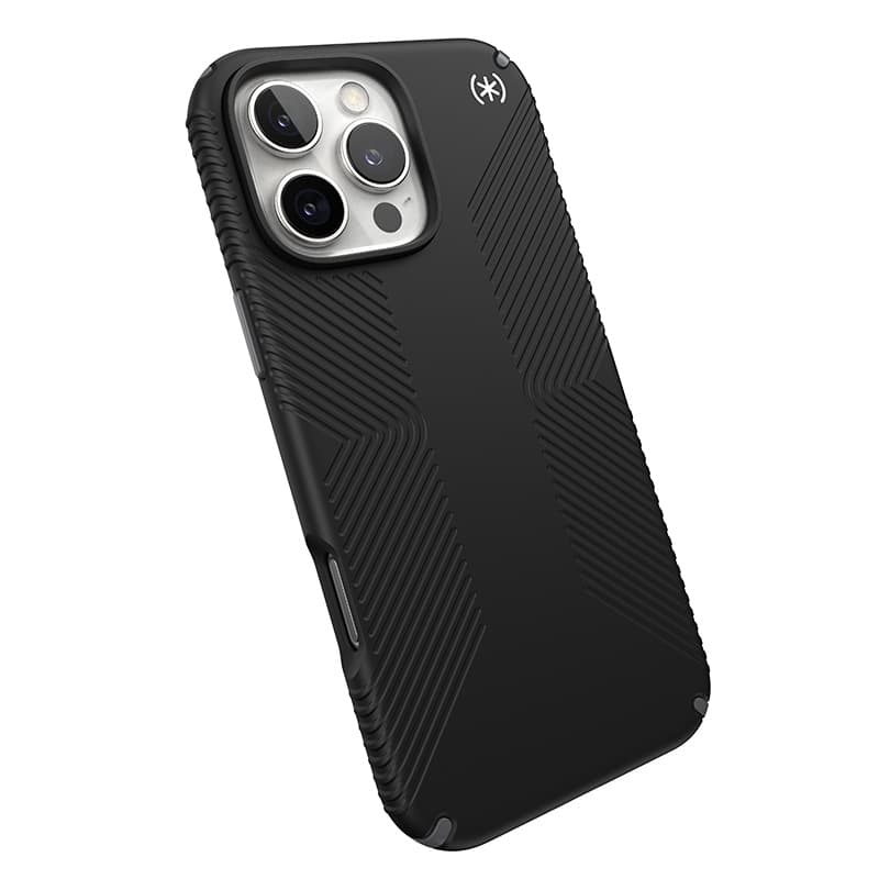 Speck Presidio2 Grip - iPhone 16 Pro Max Case (Black / Slate Gray / White) 8