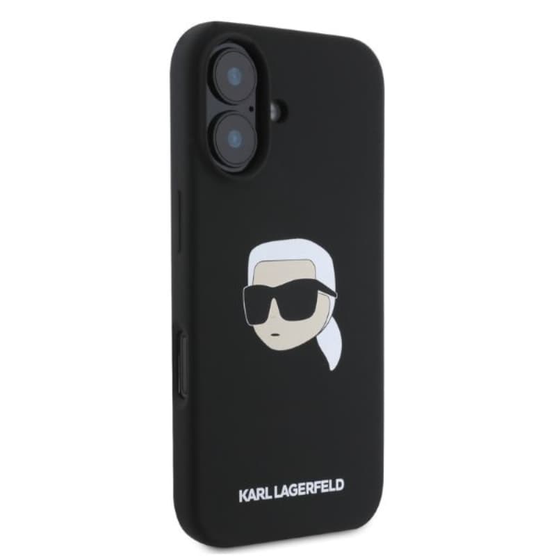 Karl Lagerfeld Silicone Karl Head Print MagSafe - Case iPhone 16 (black) 2