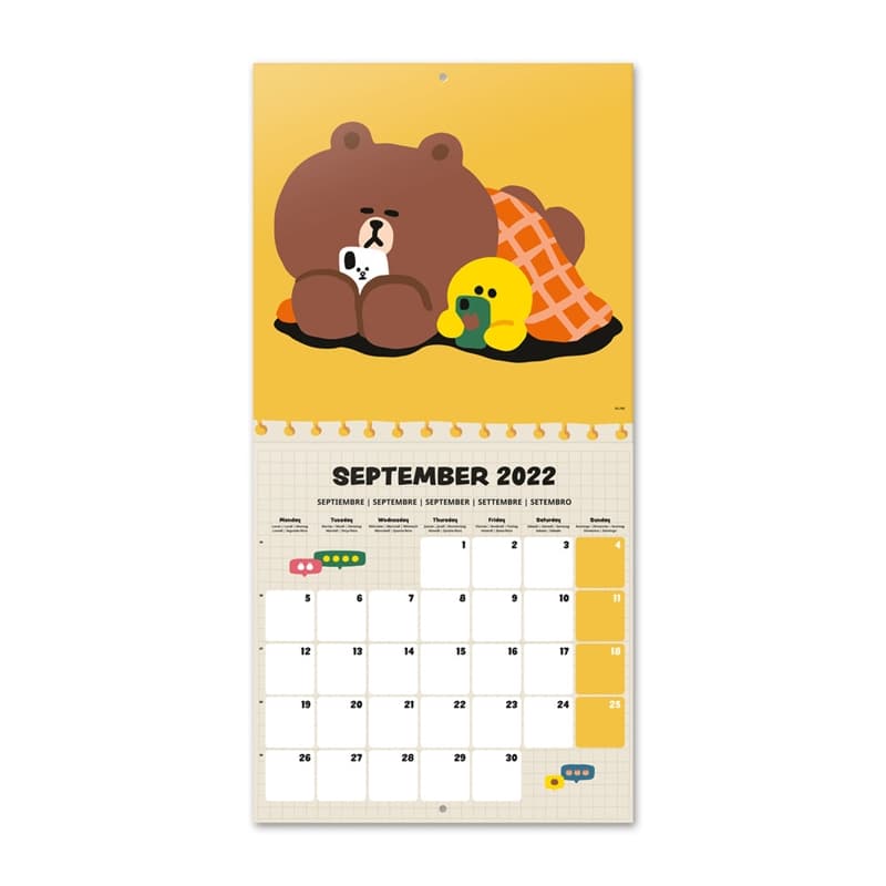 Line Friends - Calendar 2022 30x30cm 3