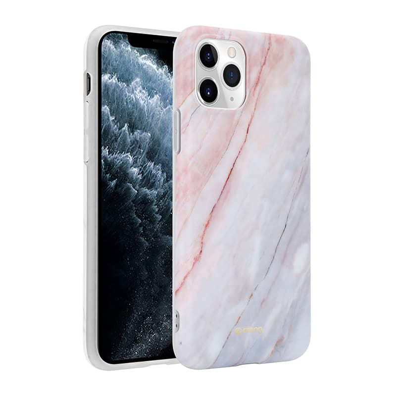 Crong Marble Case – iPhone 11 Pro Case (Pink) 2