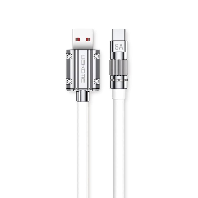 WEKOME WDC-186 Wingle Series - USB-A to USB-C Fast Charging Connection Cable 1 m (White) 1