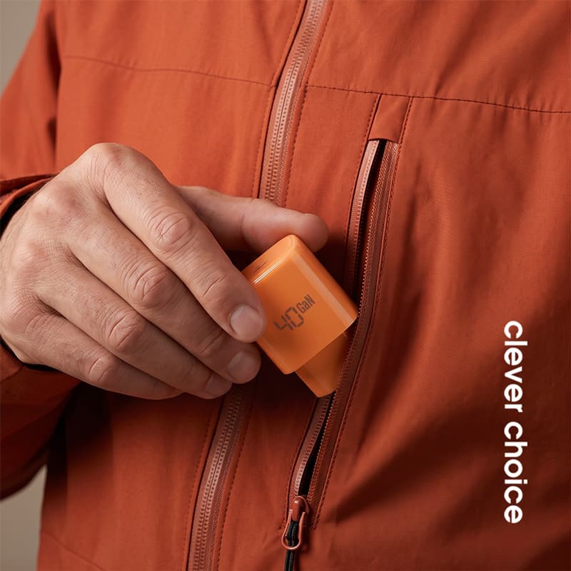 Crong NEO GaN Charger - USB-C 40W PD Charger with AVS (Orange) 5