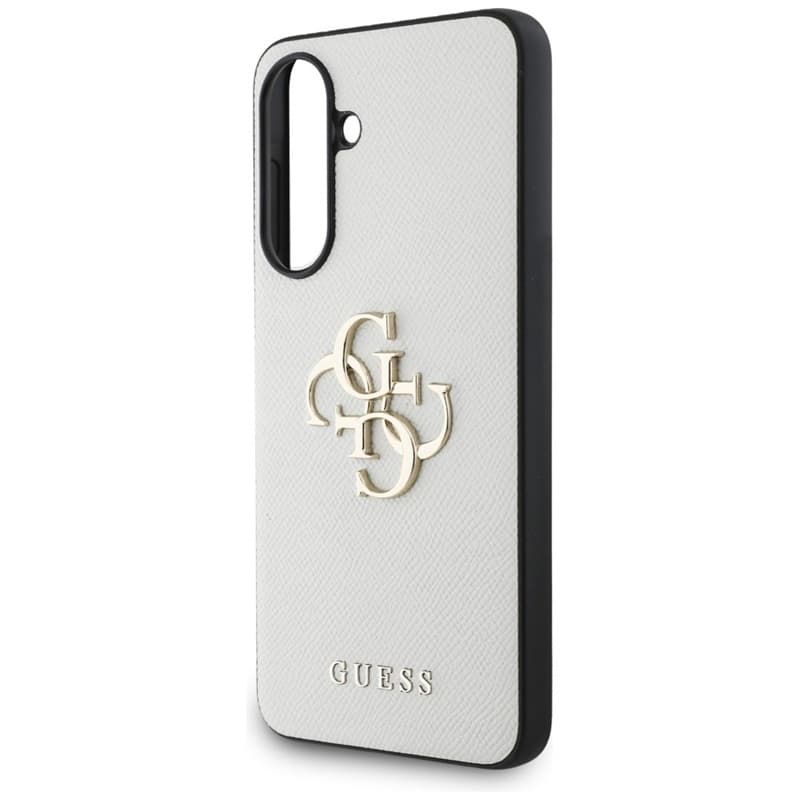 Guess Grained Big 4G Logo Small Classic Logo - Case for Samsung Galaxy A56 5G (beige) 5