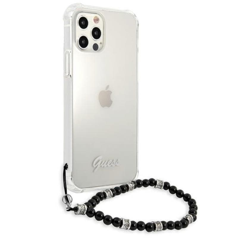 Guess Black Pearl Strap - Case iPhone 12 / iPhone 12 Pro (Clear) 4