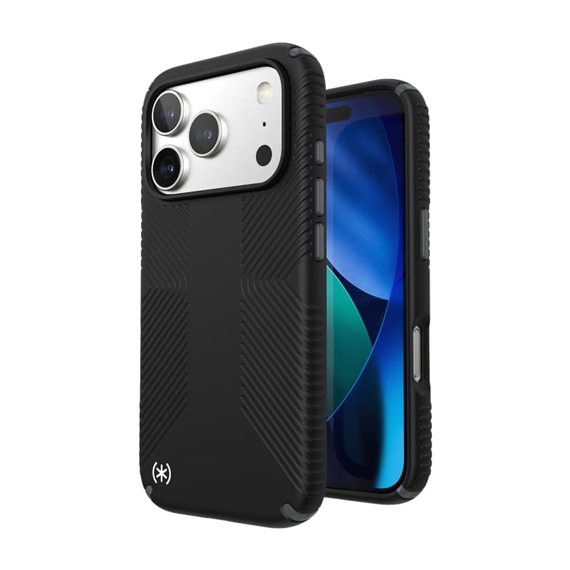 Speck Presidio2 Grip MagSafe - iPhone 17 Pro Case (Black / Slate Gray / White) 1