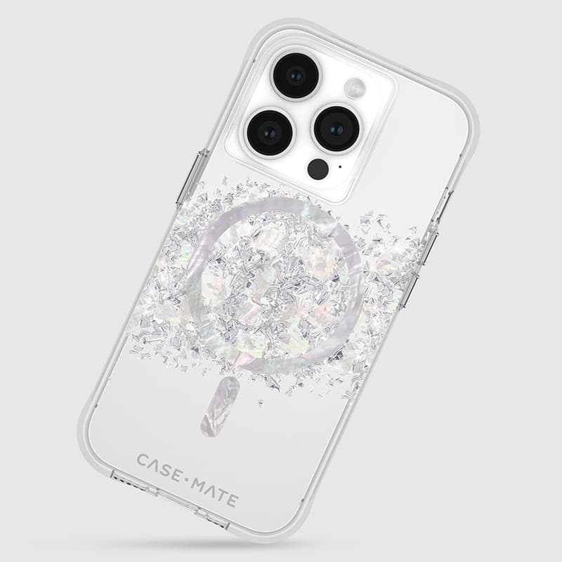 Case-Mate Karat MagSafe - iPhone 15 Pro Case with Mother of Pearl (A Touch of Pearl) 8