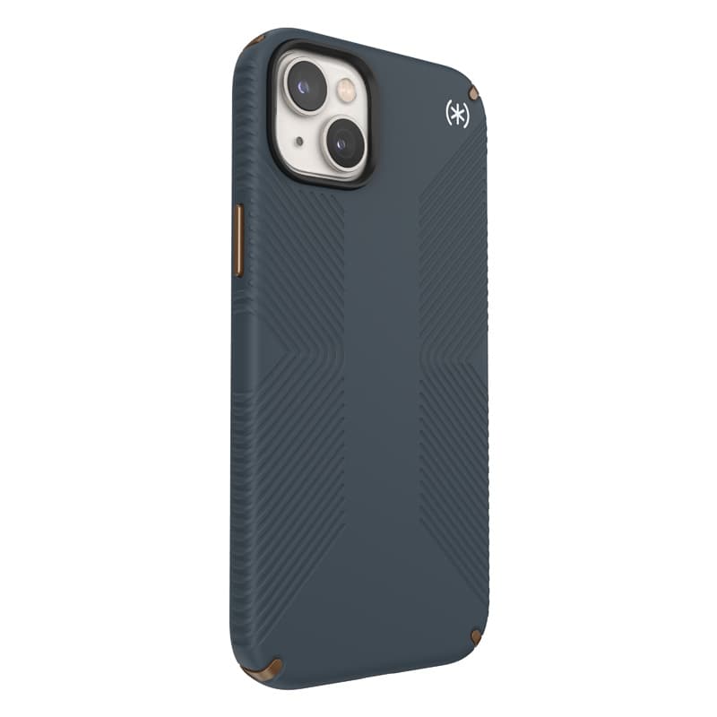 Speck Presidio2 Grip - Anti-slip iPhone 15 Plus / 14 Plus Case (Charcoal / Cool Bronze / Slate) 3