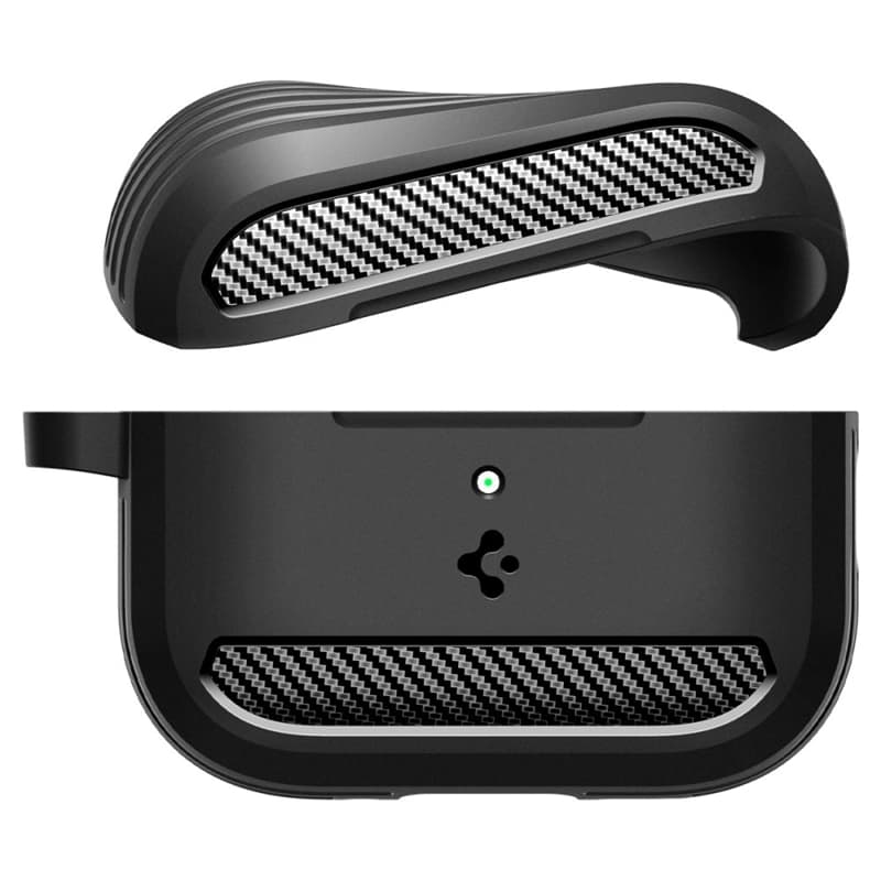 Spigen Rugged Armor - Case for Apple AirPods Pro 3 (Matte Black) 4