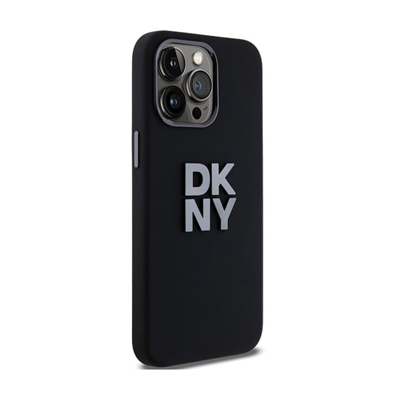 DKNY Liquid Silicone Metal Logo - Case for iPhone 15 Pro Max (black) 4
