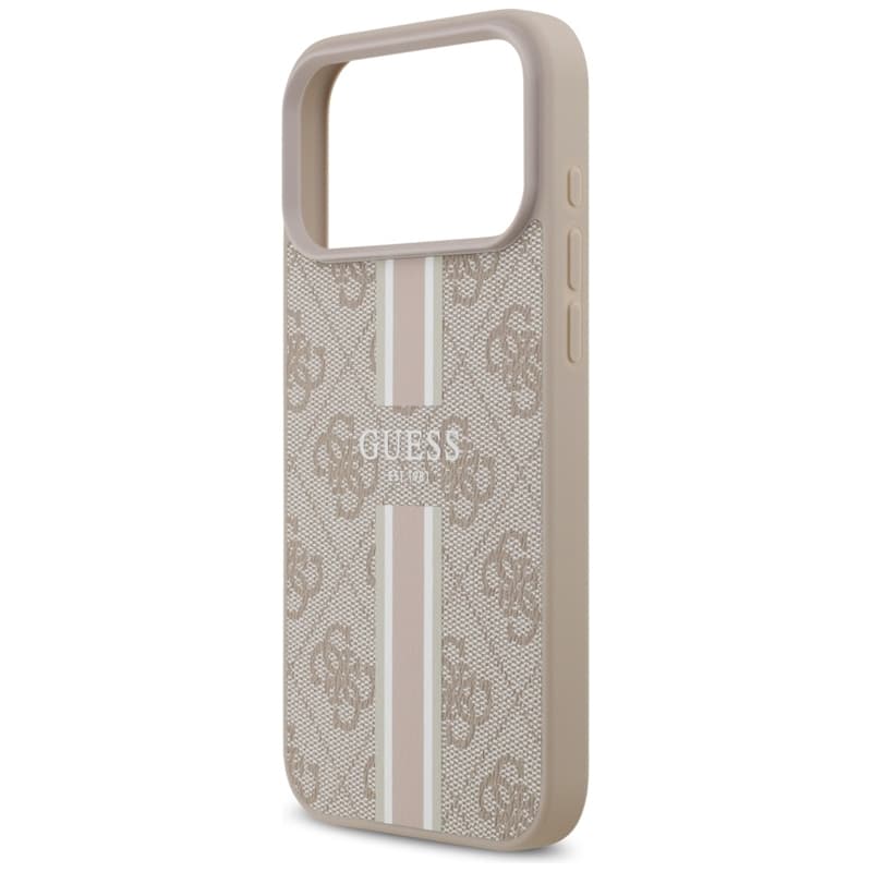 Guess 4G Printed Stripes MagSafe - Case iPhone 17 Pro Max (pink) 6