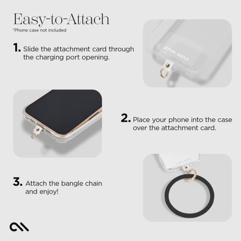 Case-Mate Phone Bangle - Wrist Strap for Smartphone (Black) 6