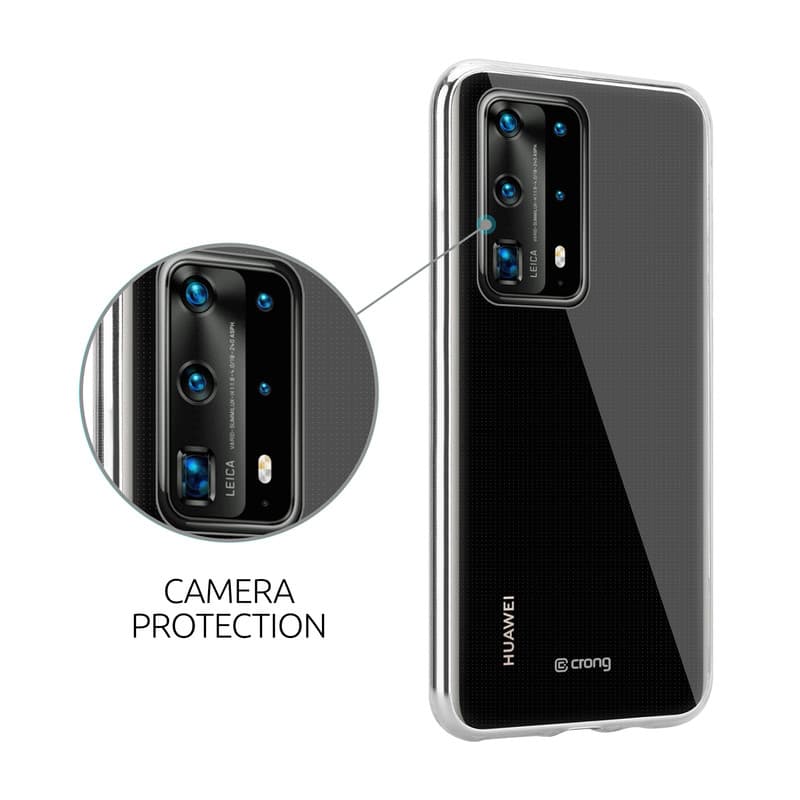 Crong Crystal Slim Cover - Huawei P40 Pro Case (Transparent) 2