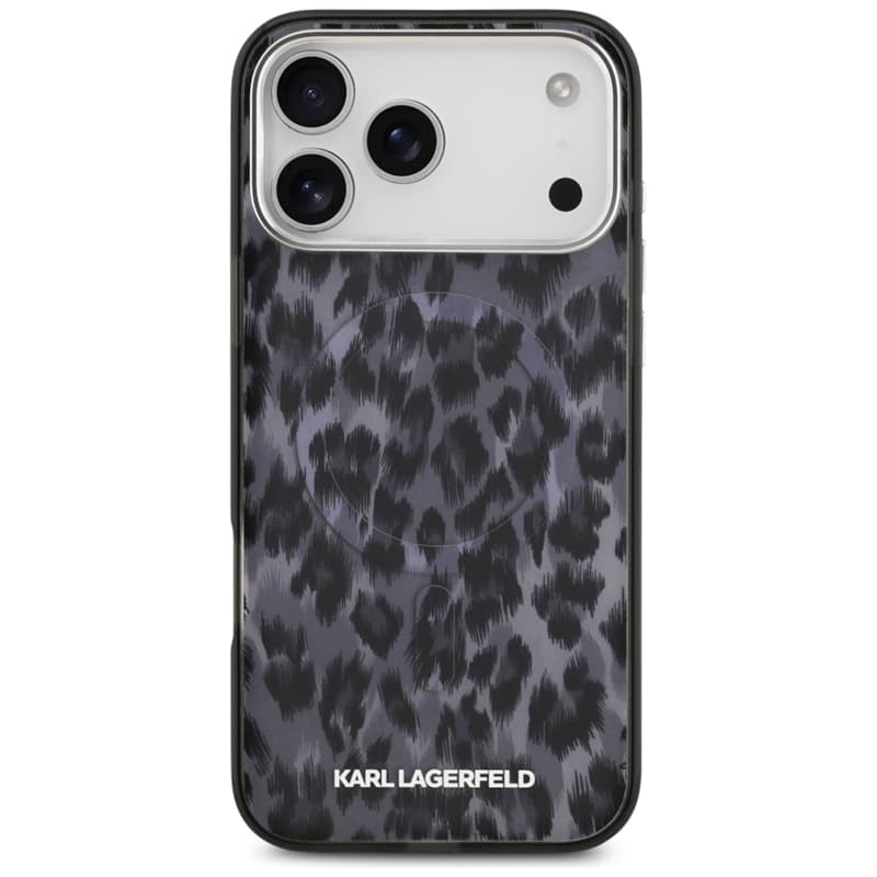 Karl Lagerfeld IML Leopard Pattern MagSafe - Case for iPhone 17 Pro Max (black) 3