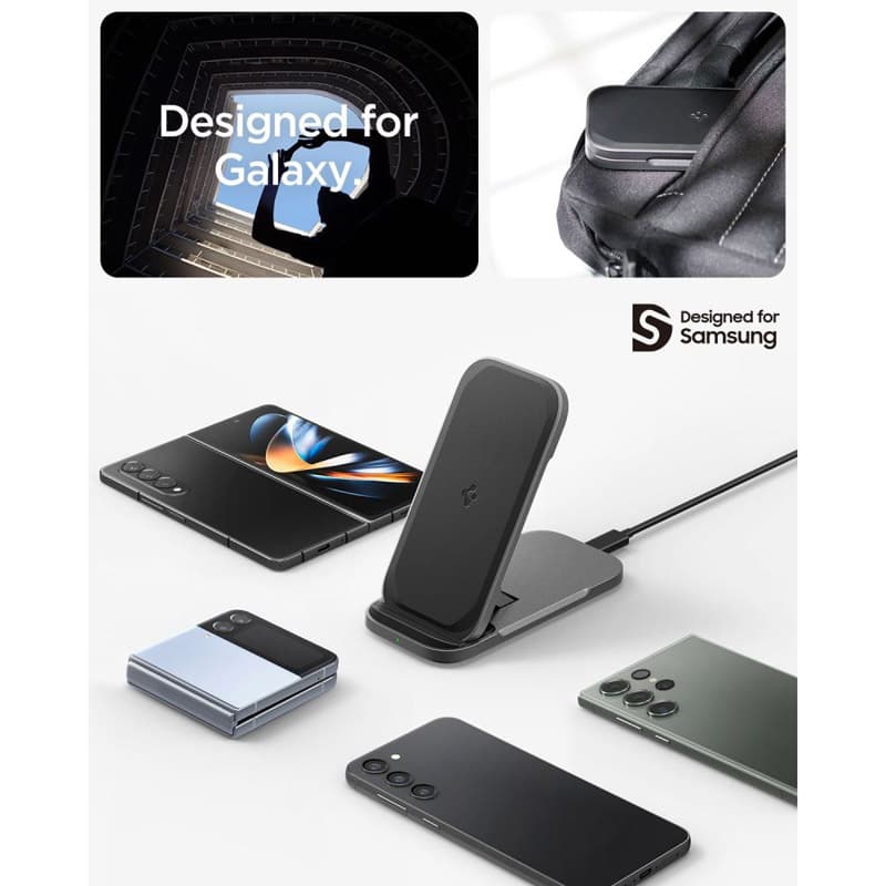 Spigen ArcField PF2201 - 15W Inductive Charger (Black) 2