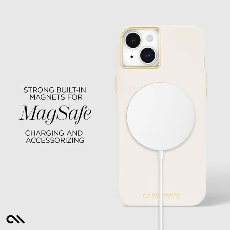 Case-Mate Silicone MagSafe - Case iPhone 15 Plus (Beige) 4