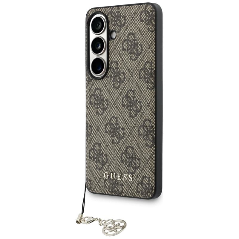 Guess 4G Classic Logo Charm MagSafe - Samsung Galaxy S26 Case (Brown) 2