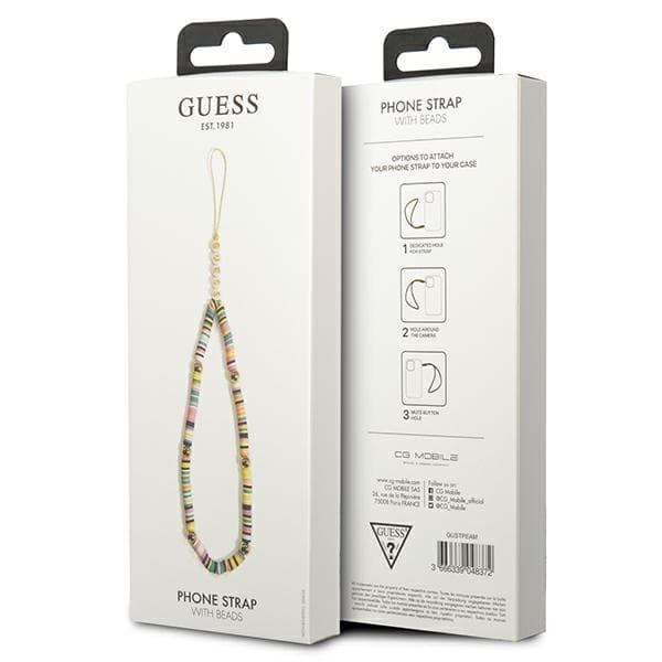 Guess Phone Strap Beads and Pearls Heishi Multicolor 3
