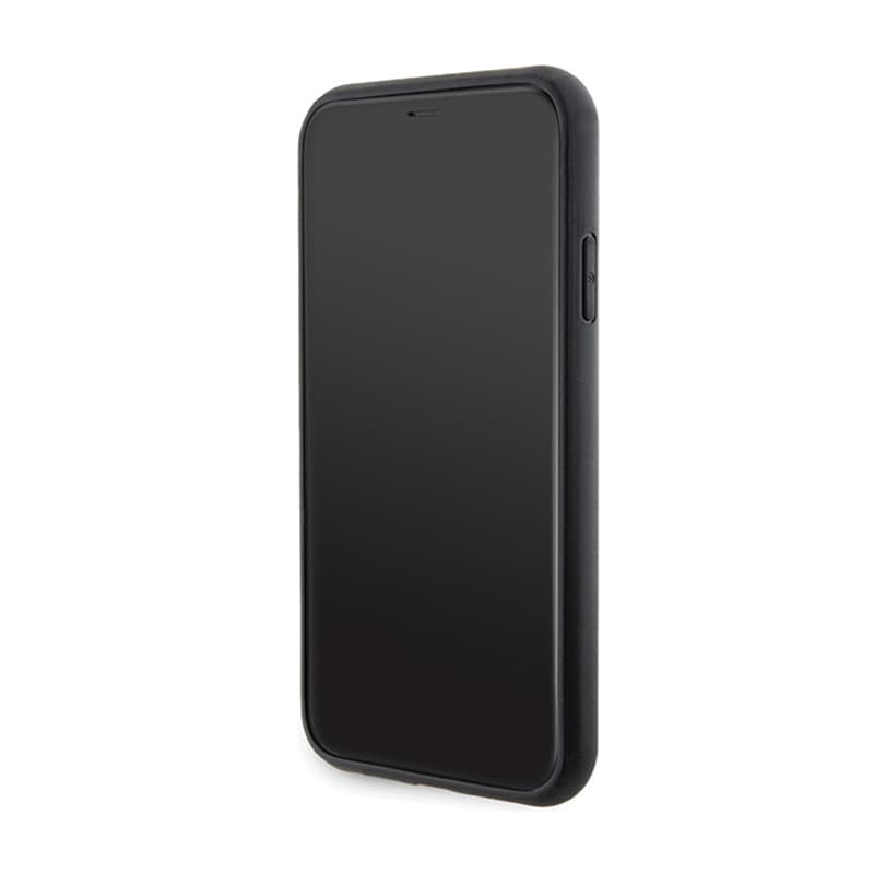 Karl Lagerfeld Gripstand Saffiano Karl & Choupette Pins - iPhone 11 Case (black) 5