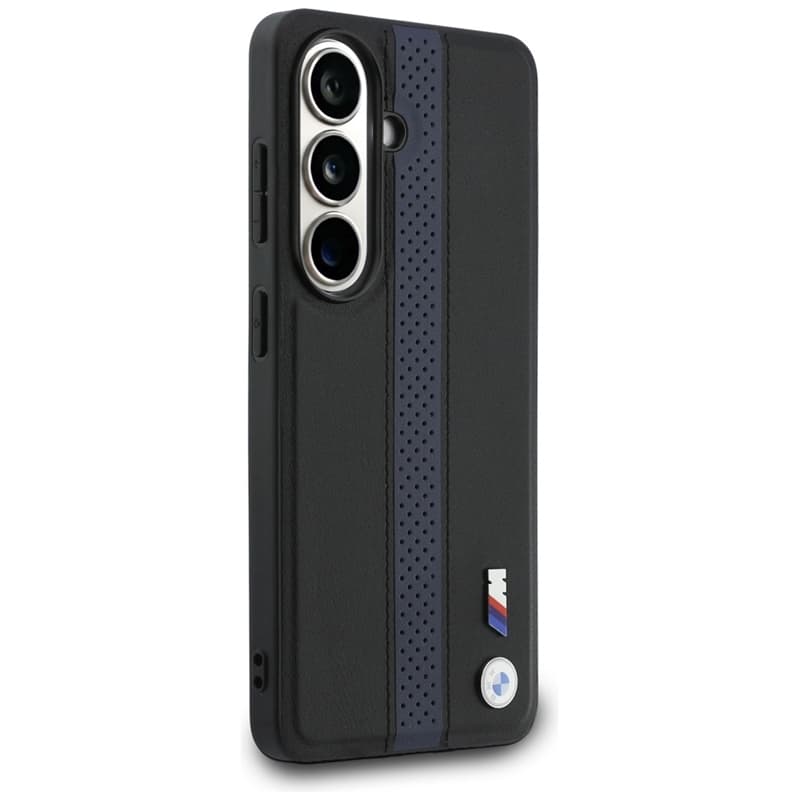 BMW M Perforated Stripe Logo MagSafe - Samsung Galaxy S26 Case (Blue) 4