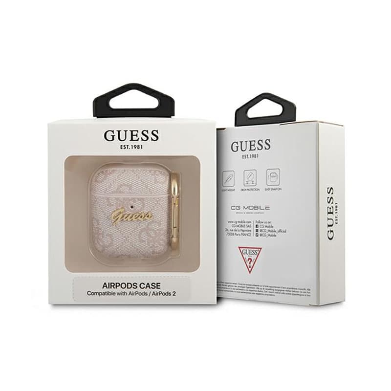 Guess 4G Collection - Case for AirPods (Pink) 3