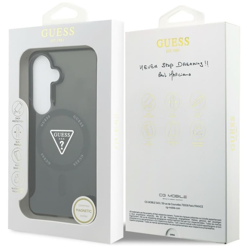 Guess IML Gradient Triangle MagSafe - Samsung Galaxy S26 Case (Black) 8