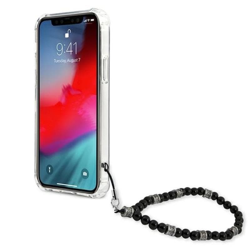 Guess Black Pearl Strap - Case iPhone 12 / iPhone 12 Pro (Clear) 5