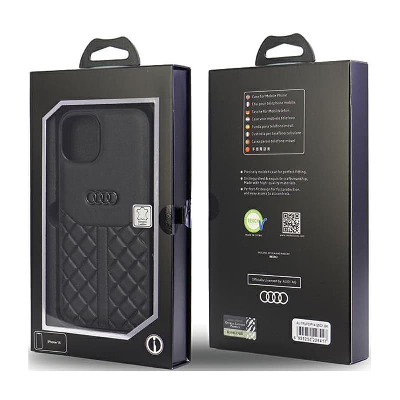 Audi Genuine Leather - Case for iPhone 14 (Black) 7