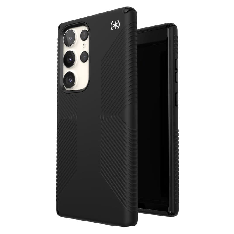 Speck Presidio2 Grip - Anti-slip case for Samsung Galaxy S23 Ultra (Black/Black/White) 5