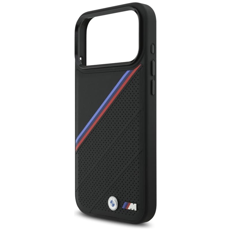 BMW M Tricolor Metal Logo MagSafe - iPhone 17 Pro Max Case (Black) 6
