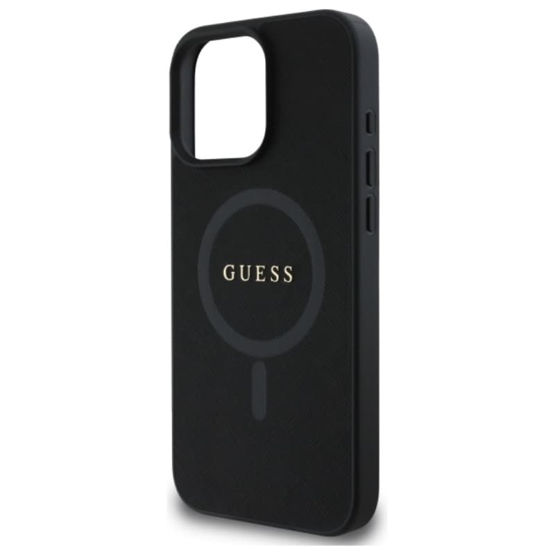 Guess Saffiano Classic Logo MagSafe - Case for iPhone 16 Pro Max (black) 6