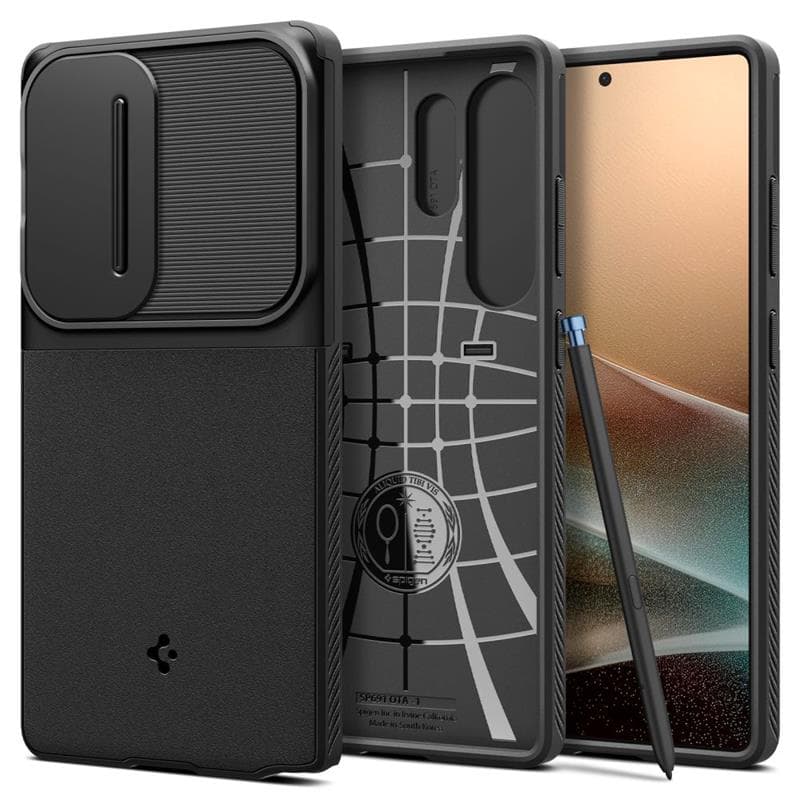 Spigen Optik Armor - Case for Samsung Galaxy S25 Ultra (Black) 2