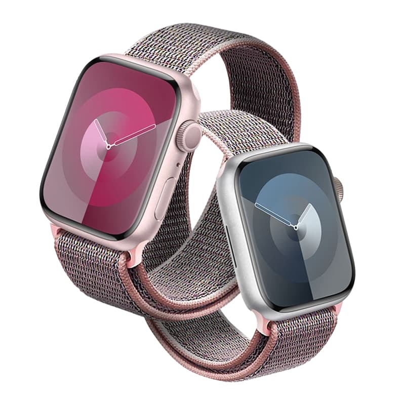 Crong Nylon - Sport Band for Apple Watch 38/40/41/42 mm (Light Pink) 7
